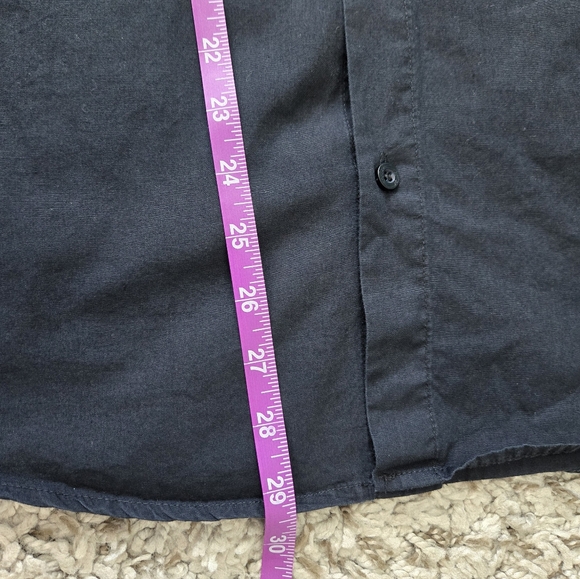 Vintage Code 7 Mens Button-up Casual Black Velvet Eagle Biker Rock Retro Sz L - Picture 12 of 12